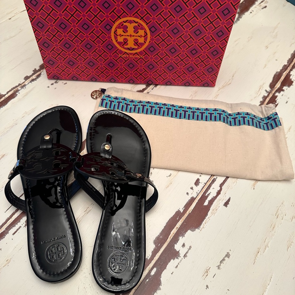 Tory Burch Miller Patent Leather Sandal